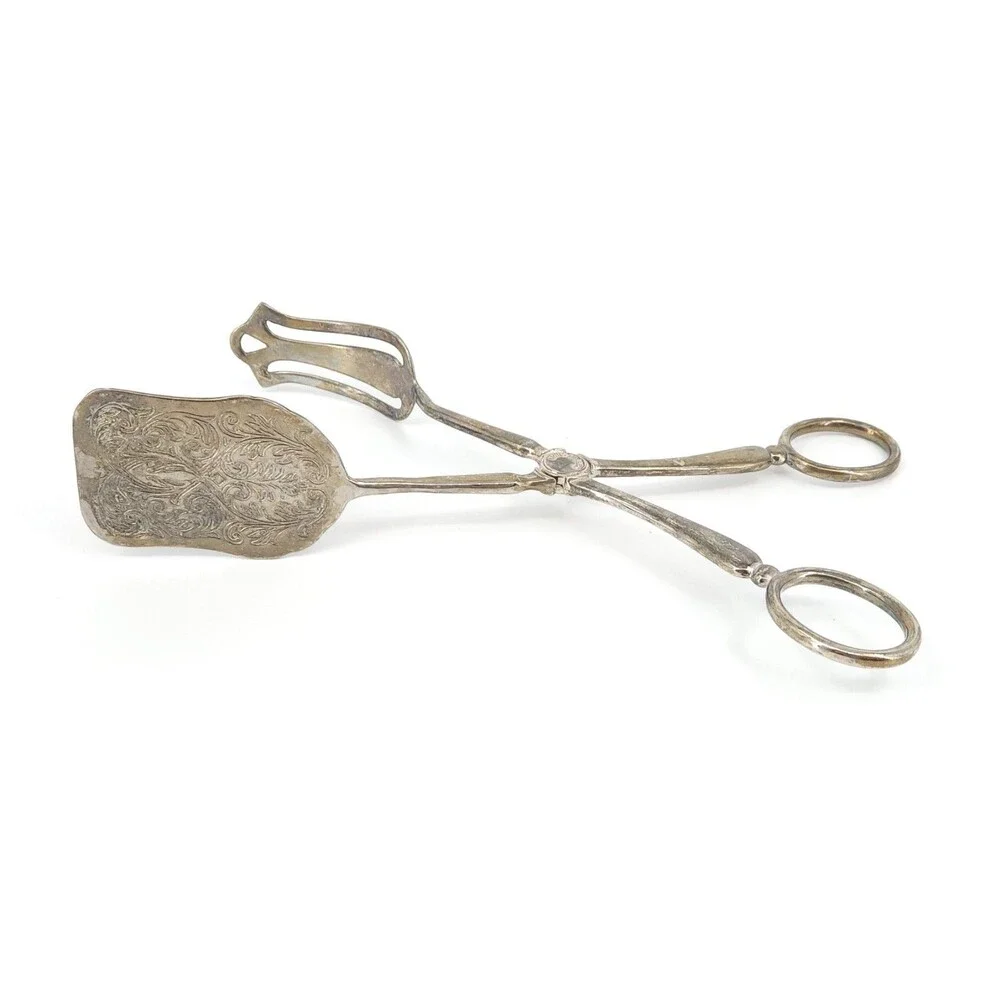 Vintage Silverplate Scissor Style 10.5